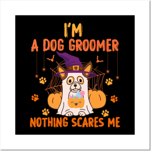 I'm A Dog Groomer Halloween Ghost Posters and Art